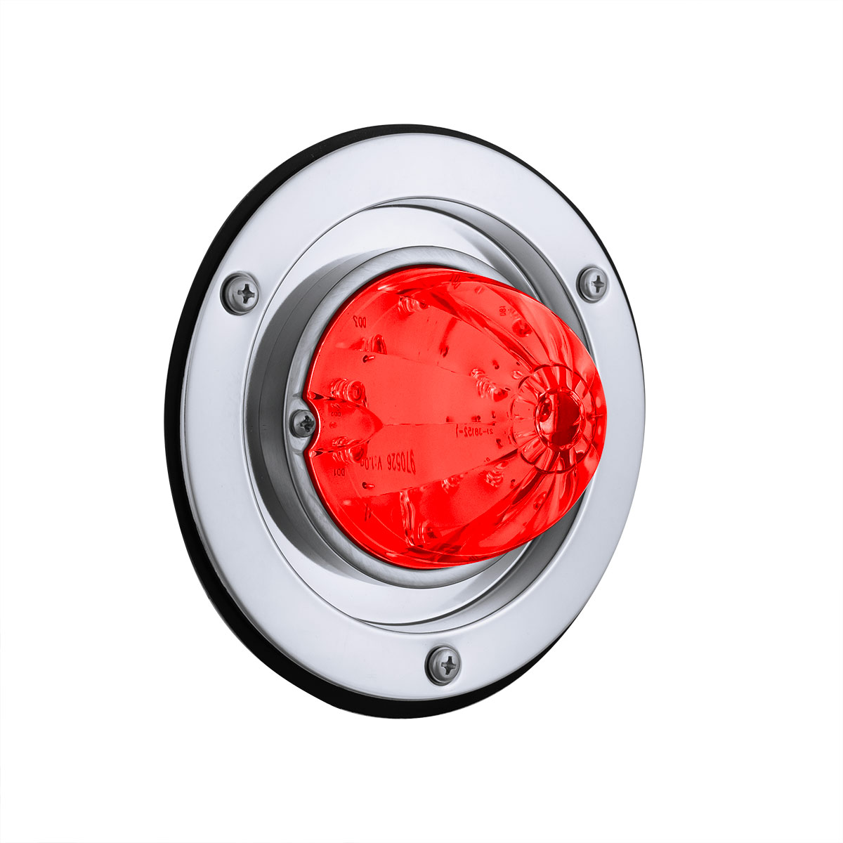 17 LED Dual Function Watermelon Light Sleeper Bunk Kit With 304 Stainless Steel Bezel-Red LED/Red Lens - Thumbnail 3