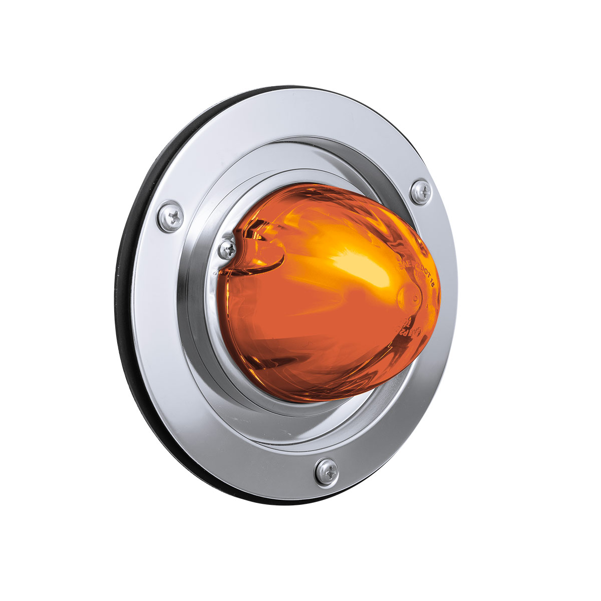 9 LED Dual Function GloLight Watermelon Sleeper Bunk Kit With 304 Stainless Steel Bezel-Amber LED/Amber Lens - Thumbnail 3