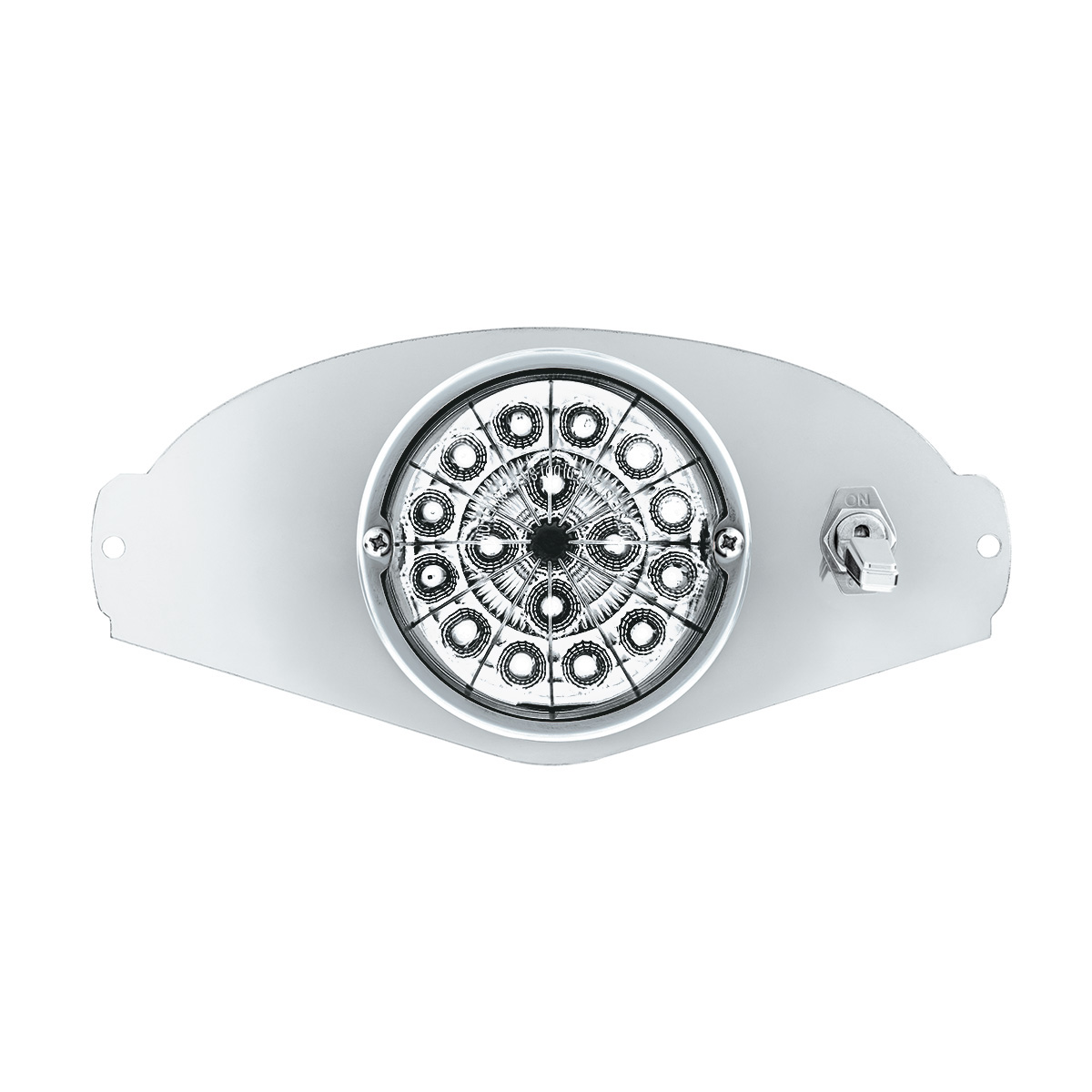 304 SS Above Door Dome Light Kit W/ 17 LED Double Fury Watermelon For 2008-2017 FL Cascadia-Amber & White LED - Thumbnail 7