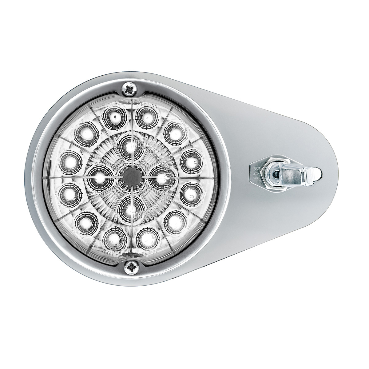 304 SS Above Door Dome Light Kit W/ 17 LED Double Fury Watermelon For 1994-2025 KW W900-Amber & White LED - Thumbnail 7