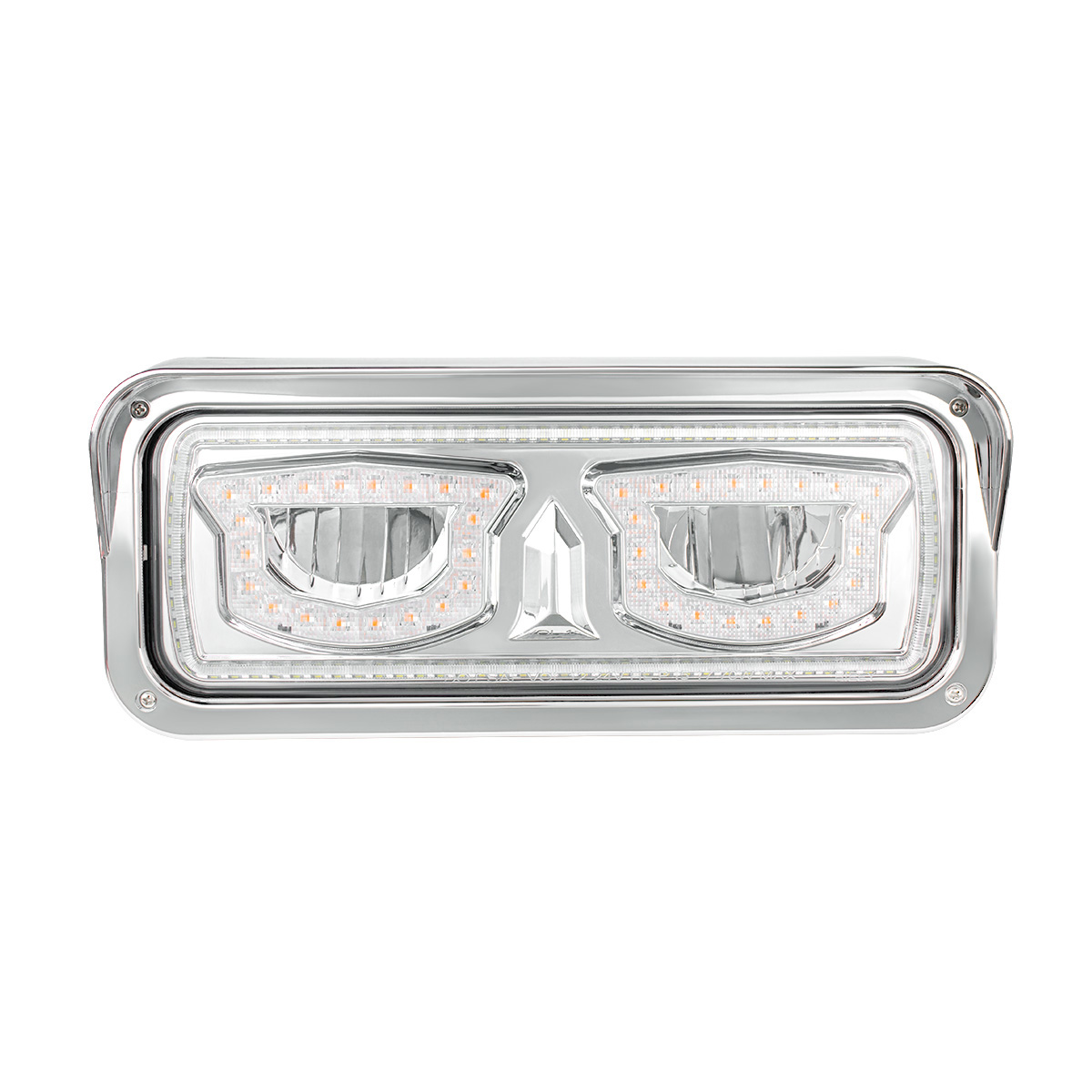 High Power Chrome LED Headlight With Turn Signal And Position Light-Driver - Thumbnail 2