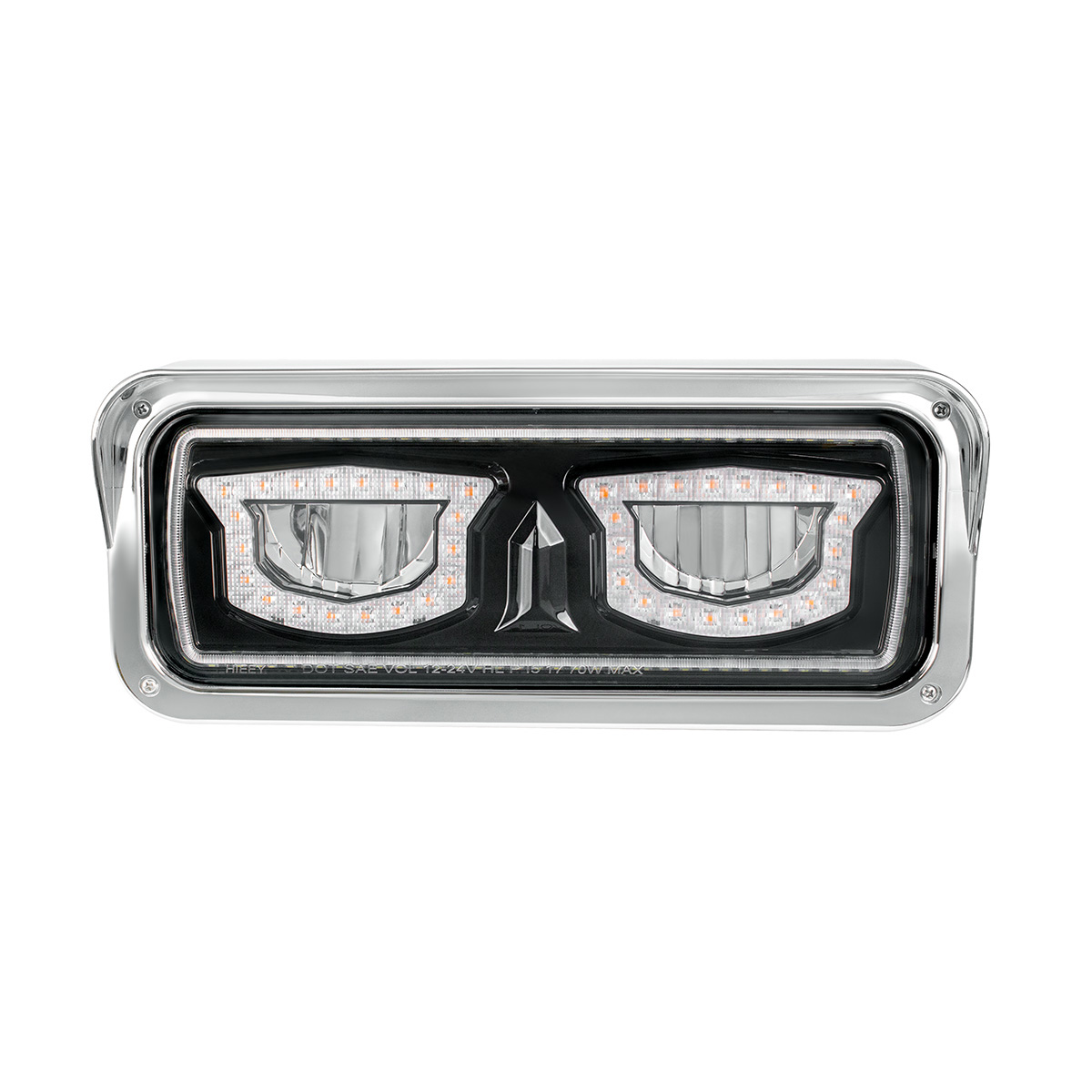 High Power Blackout LED Headlight With Turn Signal And Position Light-Passenger - Thumbnail 2