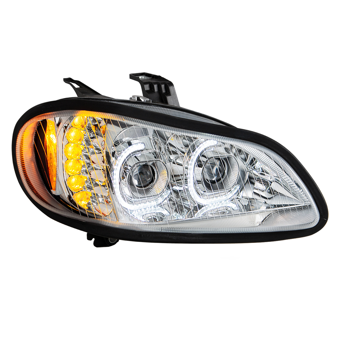 Chrome LED Projection Headlight Assembly For 2003-2024 Freightliner M2- Passenger - Thumbnail 8
