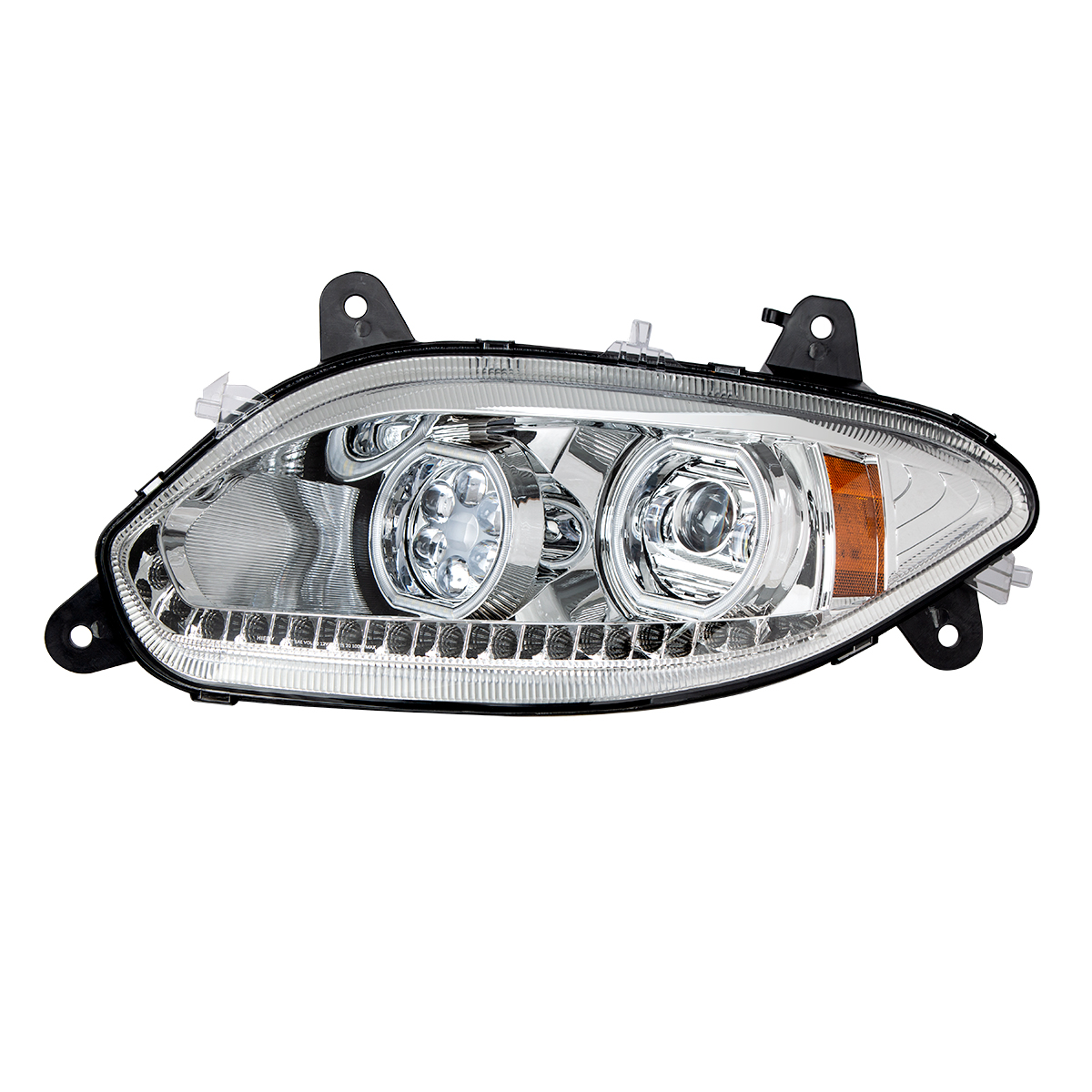 Chrome 17 LED Headlight For 2018-2025 International LT - Driver - Thumbnail 2