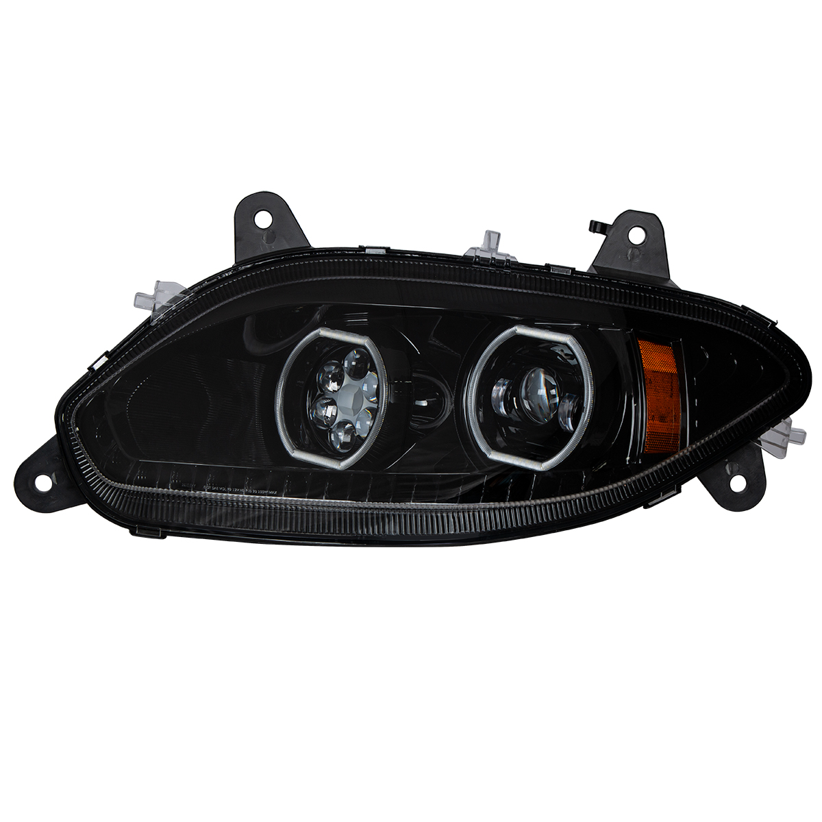 Black 17 LED Headlight For 2018-2025 International LT - Driver - Thumbnail 2