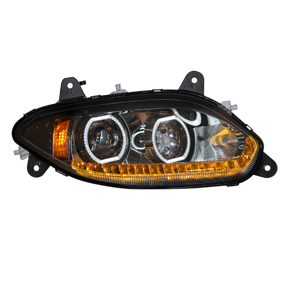 Black 17 LED Headlight For 2018-2025 International LT - Passenger - Thumbnail 8