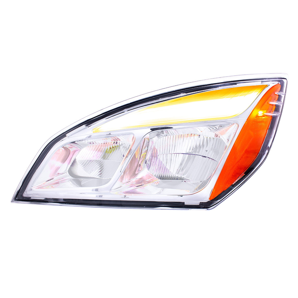 Chrome LED Headlight For 2018-2024 Freightliner Cascadia - Driver - Thumbnail 2