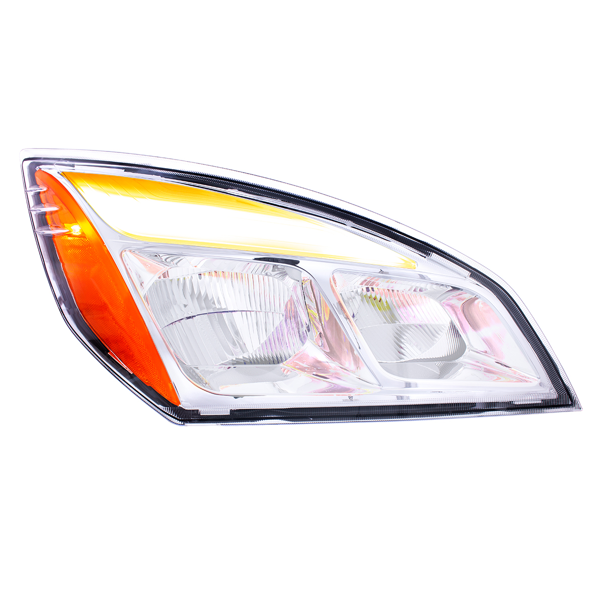 Chrome LED Headlight For 2018-2024 Freightliner Cascadia - Passenger - Thumbnail 2