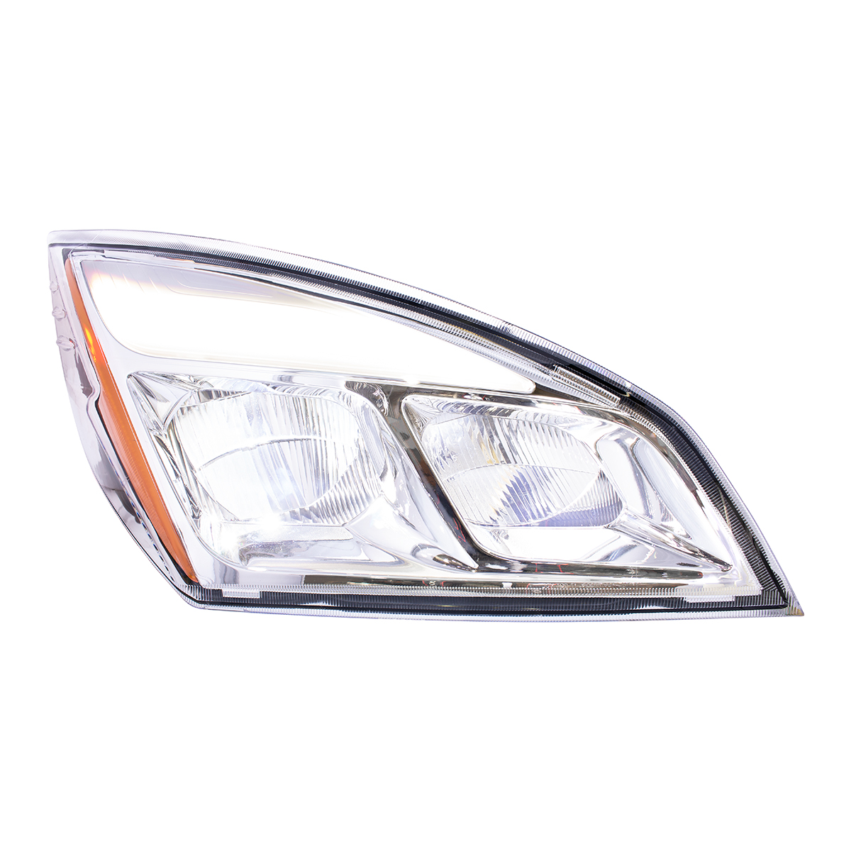 Chrome LED Headlight For 2018-2024 Freightliner Cascadia - Passenger - Thumbnail 4