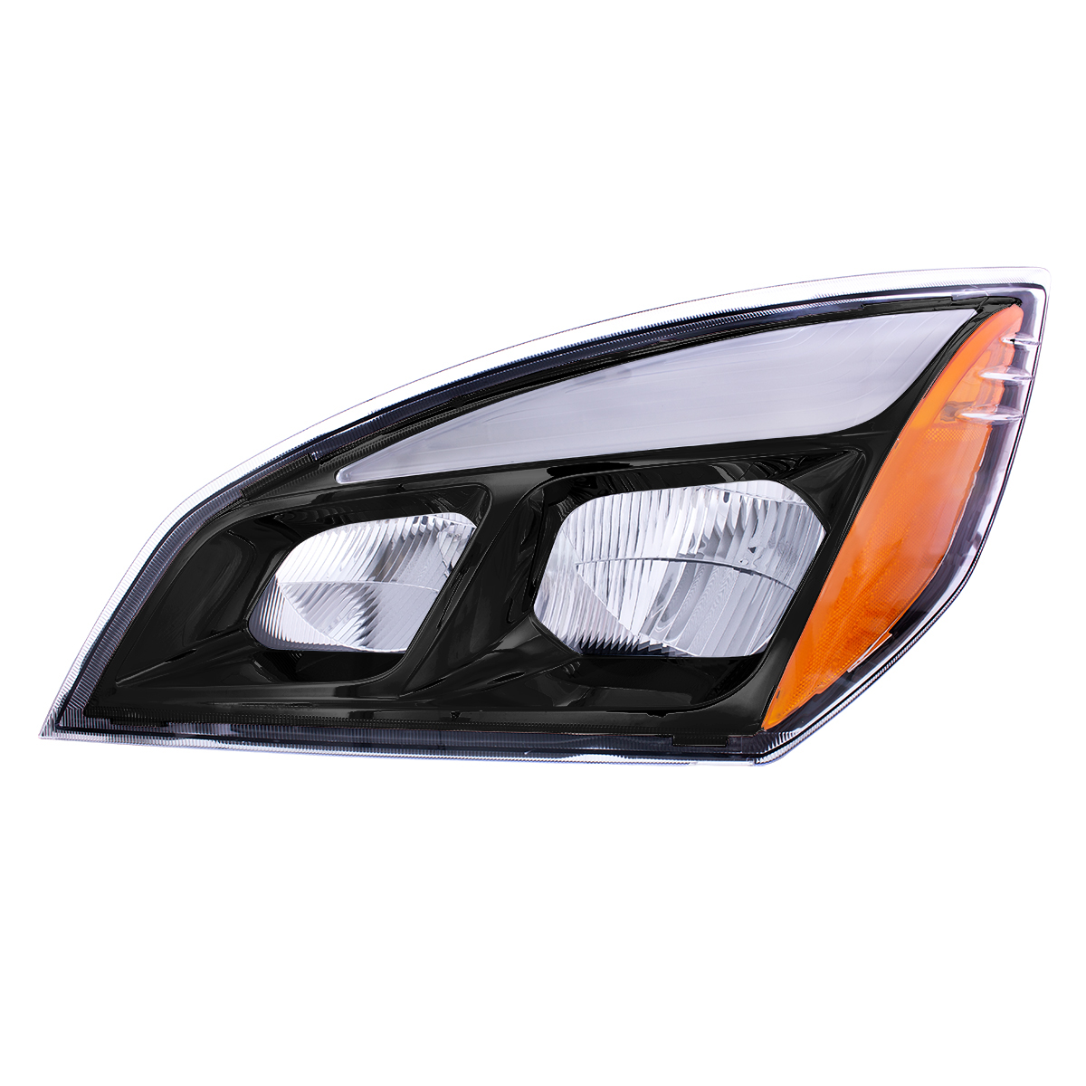 Black LED Headlight For 2018-2024 Freightliner Cascadia - Driver - Thumbnail 3