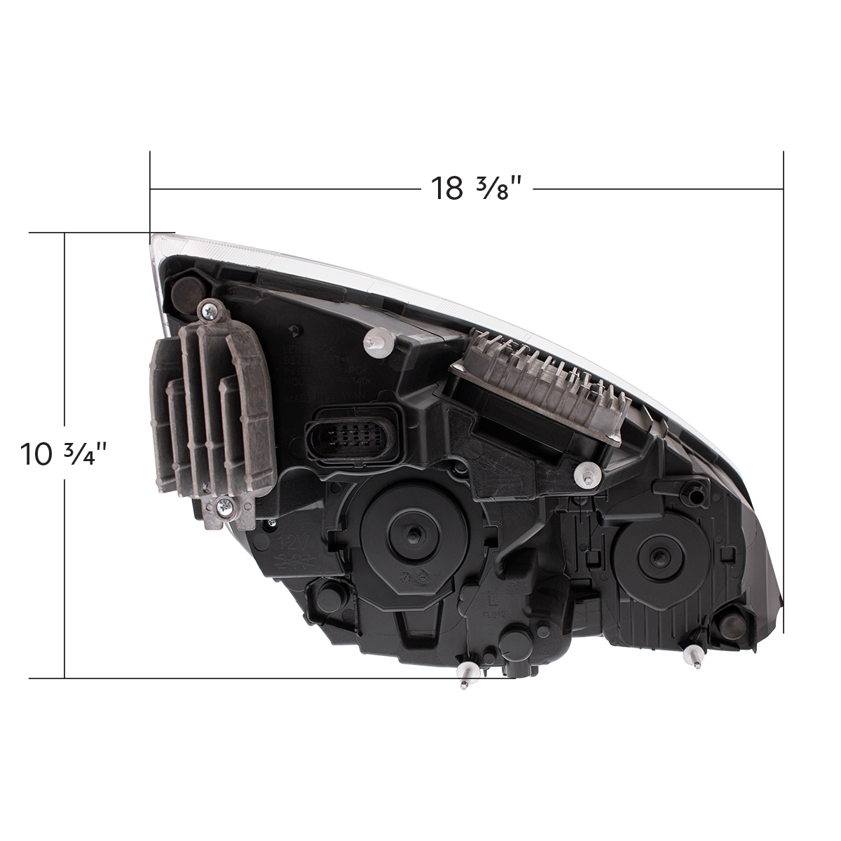 Black LED Headlight For 2018-2024 Freightliner Cascadia - Driver - Thumbnail 10