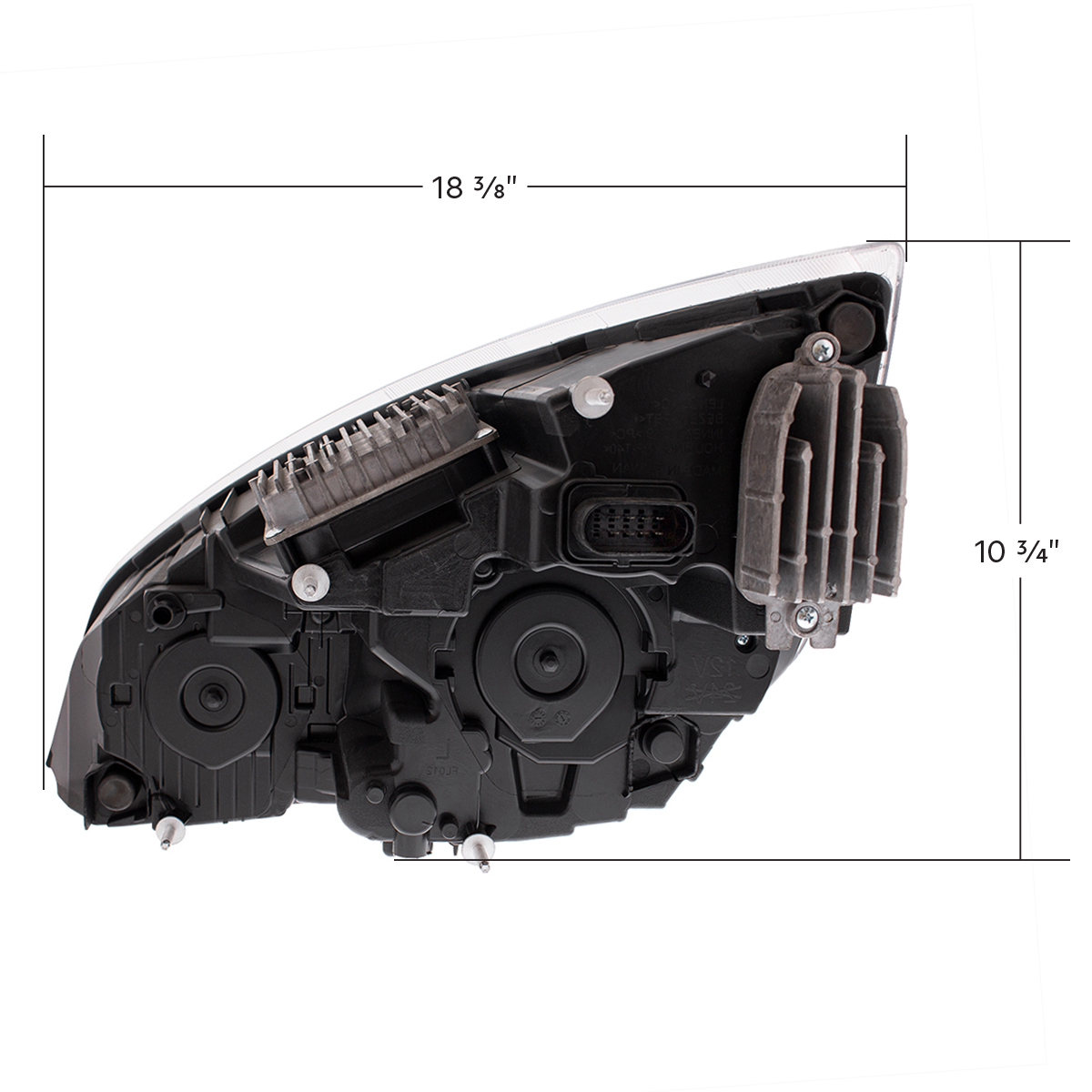 Black LED Headlight For 2018-2024 Freightliner Cascadia - Passenger - Thumbnail 8