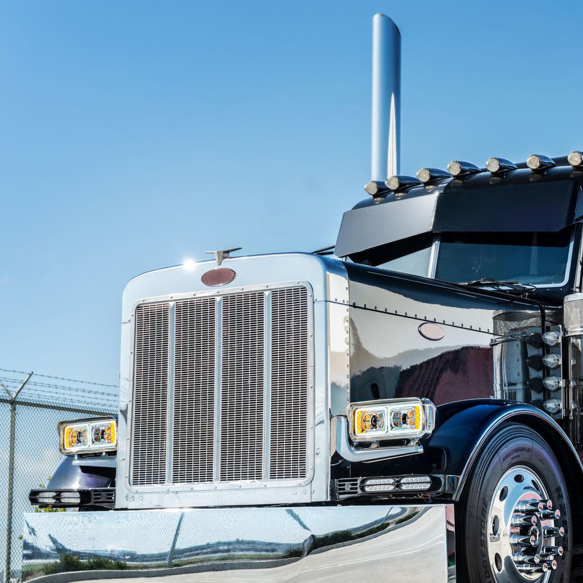 10 High Power LED "Chrome" Projection Headlight Assembly With Mounting Arm - Driver Side - Thumbnail 6