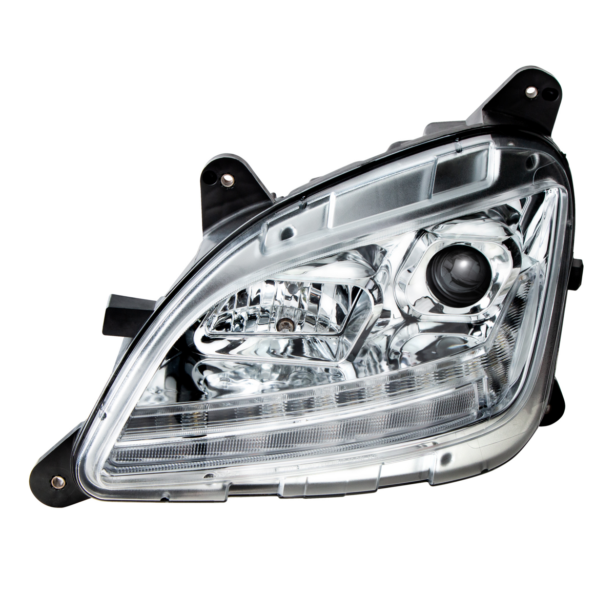 Chrome Projection Headlight With LED Sequential Turn and DRL For 2012-2021 Peterbilt 579- Driver - Thumbnail 22