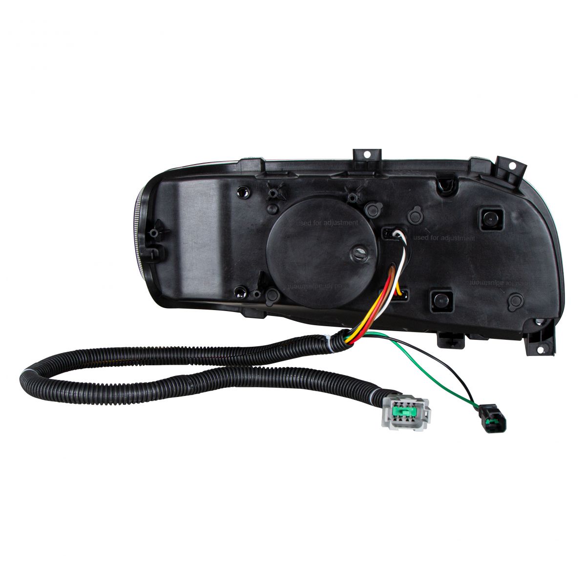 High Power 10 LED Blackout Headlight With 6 LED Turn & 100 LED Halo For 2008-2024 Peterbilt 389- Driver - Thumbnail 5