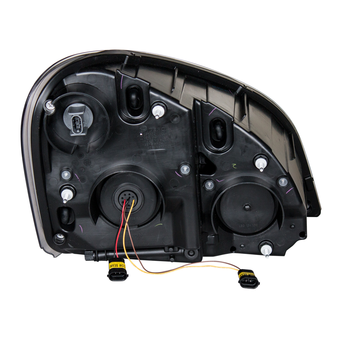 "Blackout" LED Headlight Set For 2008-2017 Freightliner Cascadia (Pair) - Thumbnail 5