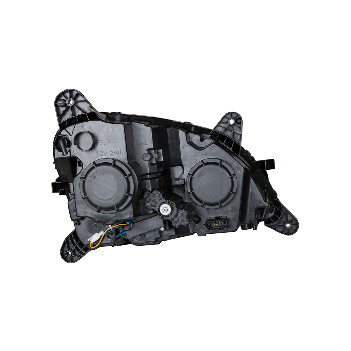 Black Projection Headlight With LED Position & Signal For 2012-2021 Peterbilt 579- Driver - Thumbnail 7