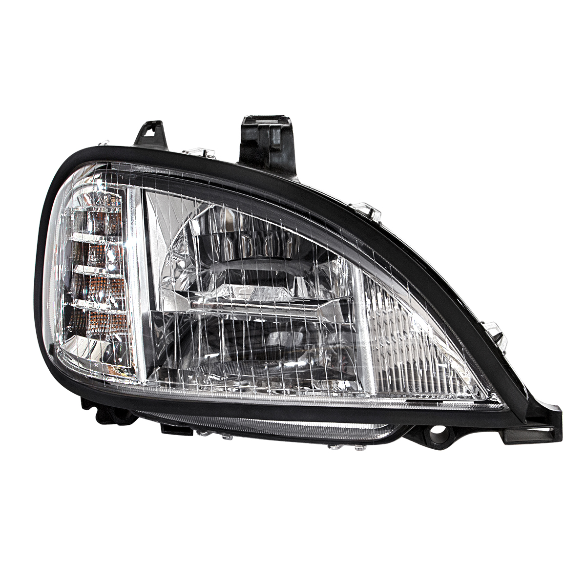Chrome LED Headlight For 2001-2020 Freightliner Columbia - Passenger - Thumbnail 4