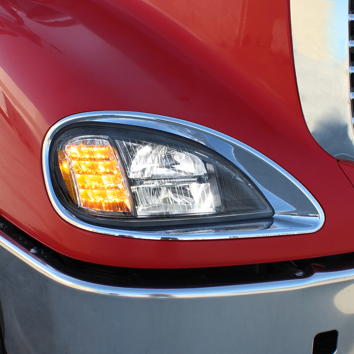 Blackout LED Headlight For 2001-2020 Freightliner Columbia - Passenger - Thumbnail 6