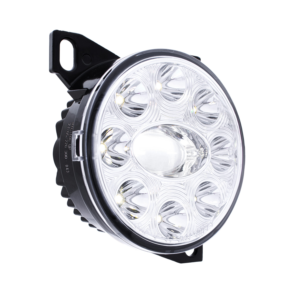 9 LED Projector Fog Light With LED Position Lights For Peterbilt 579/587 & Kenworth T660 - Chrome - Thumbnail 5