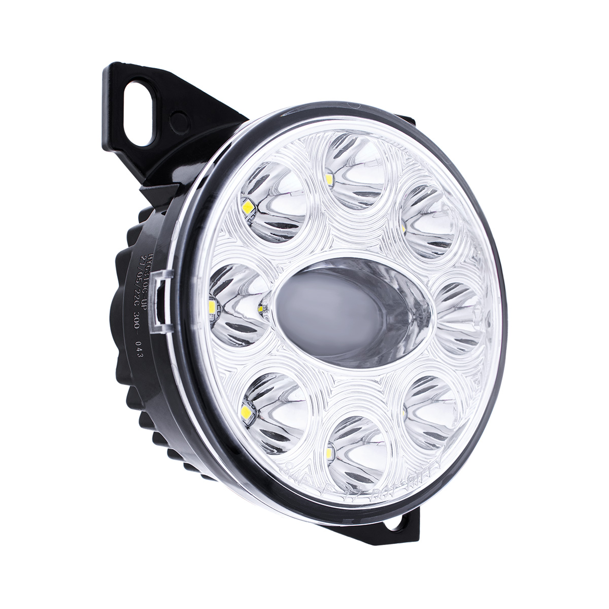 9 LED Projector Fog Light With LED Position Lights For Peterbilt 579/587 & Kenworth T660 - Chrome - Thumbnail 8