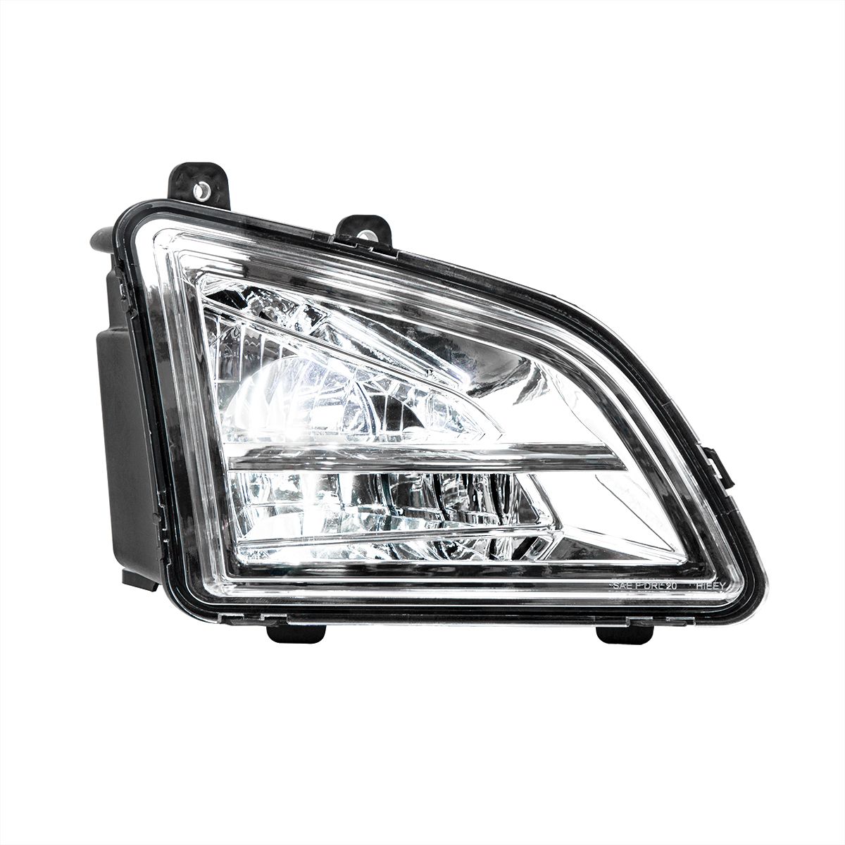 Chrome LED Driving & Fog Light For 2018-2024 Volvo VNL - Passenger -Competition Series