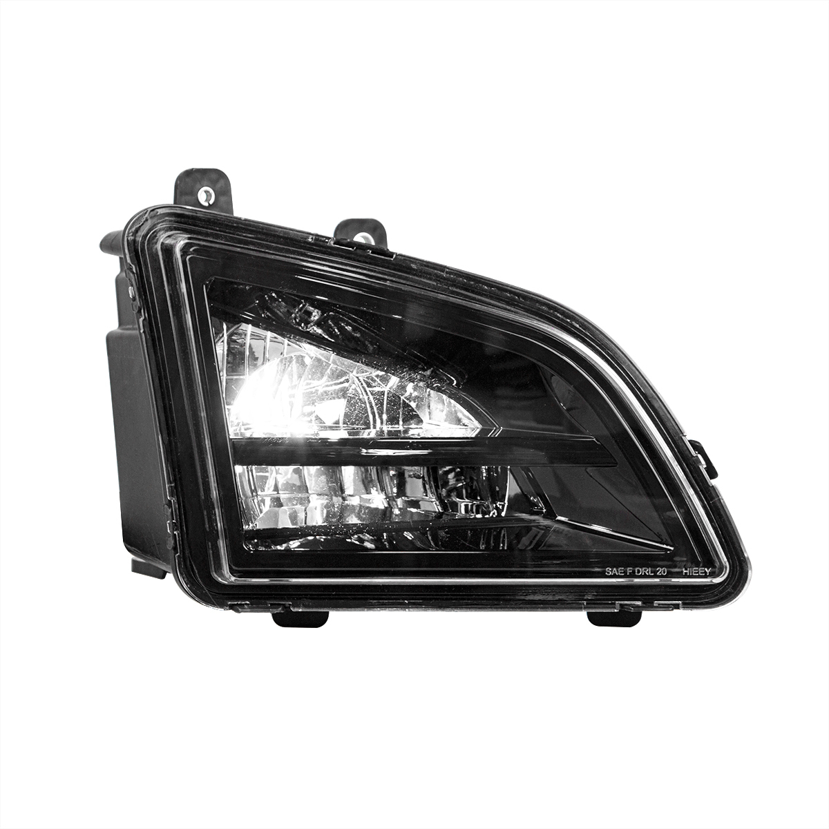 Black LED Driving & Fog Light For 2018-2024 Volvo VNL - Passenger -Competition Series - Thumbnail 8