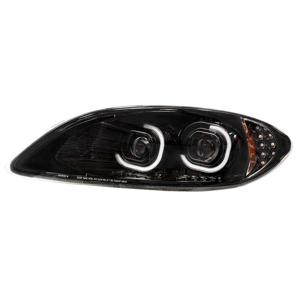 Blackout LED Headlight For 2006-2017 International Prostar - Driver - Thumbnail 2