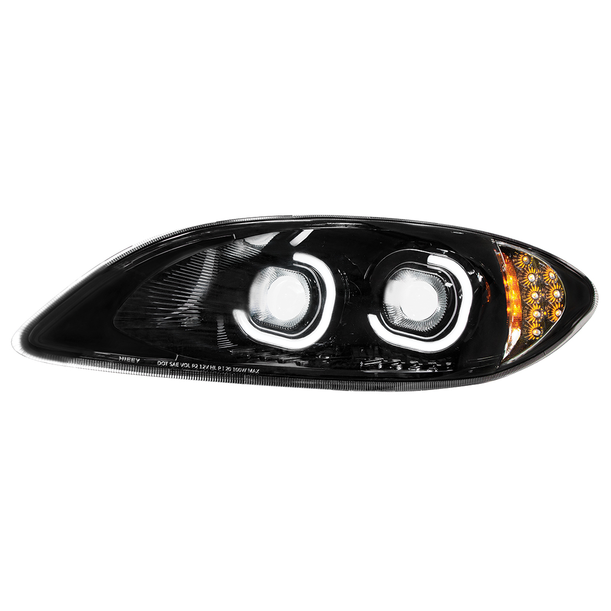 Blackout LED Headlight For 2006-2017 International Prostar - Driver - Thumbnail 6