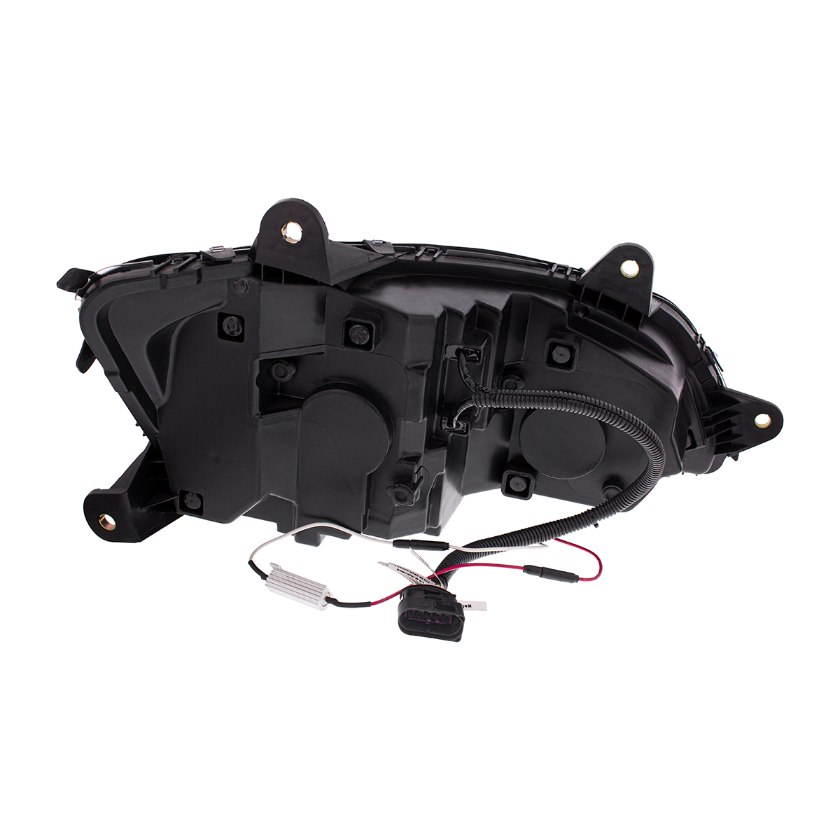 Black LED Headlight With Sequential Turn Signal & Position Light Bars For 2008-17 Kenworth T660 - Driver - Thumbnail 5