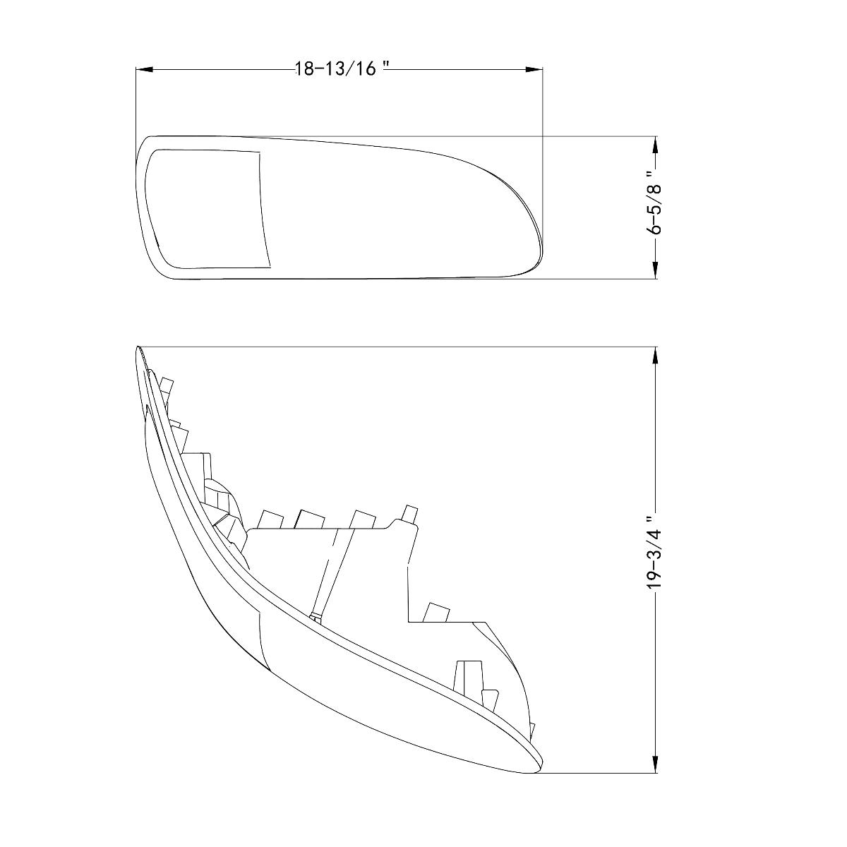 Chrome LED Headlight For Peterbilt 386 (2005-2015) & 387 (1999-2010) - Driver - Thumbnail 8