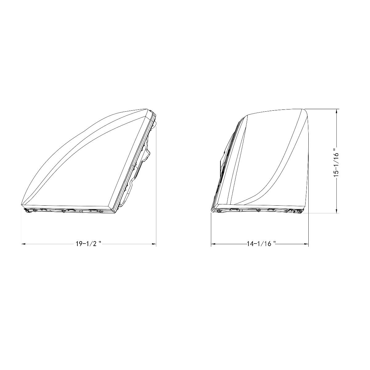 Black LED Headlight With Dual Color LED Light Bars For 2003-2017 Volvo VN/VNL - Driver - Thumbnail 9