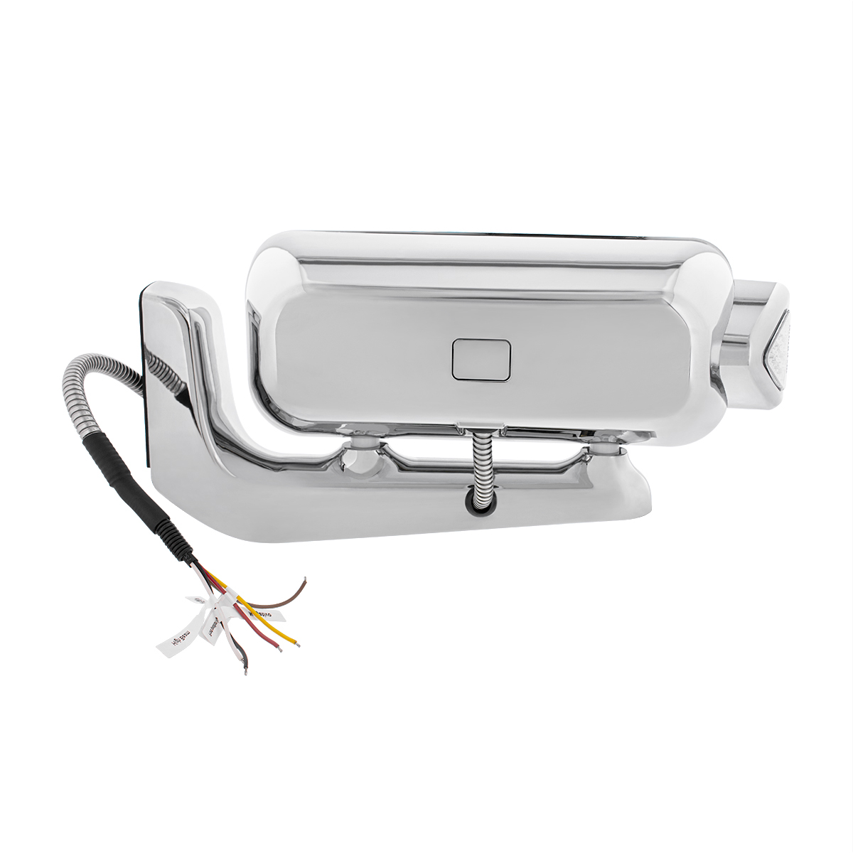 10 High Power LED "Chrome" Projection Headlight Assembly W/Mounting Arm & Turn Signal Side Pod - Passenger Side - Thumbnail 7