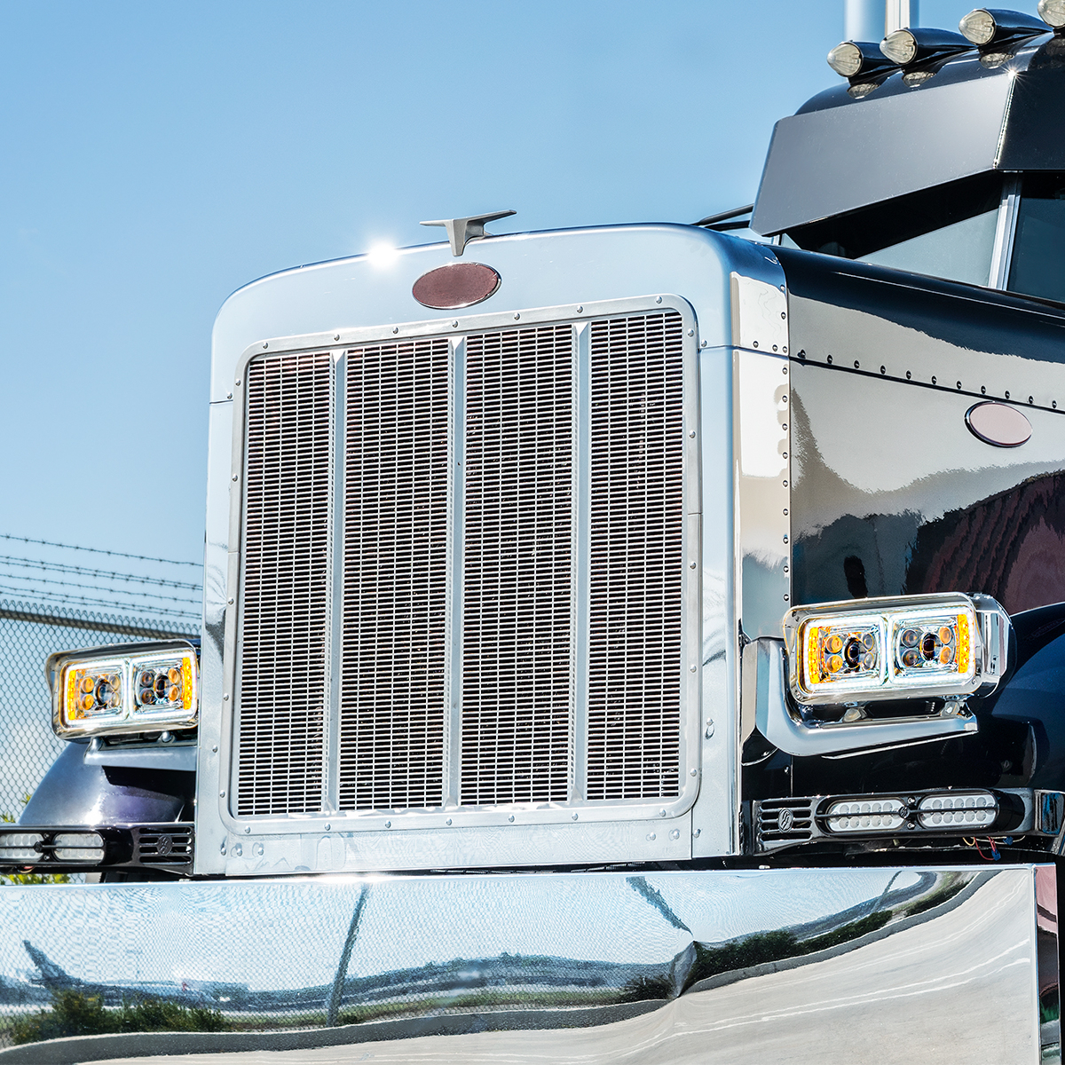 10 High Power LED "Chrome" Projection Headlight Assembly W/Mounting Arm & Turn Signal Side Pod - Passenger Side - Thumbnail 10