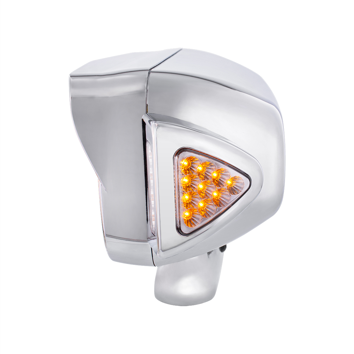 10 High Power LED "Blackout" Projection Headlight Assembly W/Mounting Arm & Turn Signal Side Pod - Driver Side - Thumbnail 5