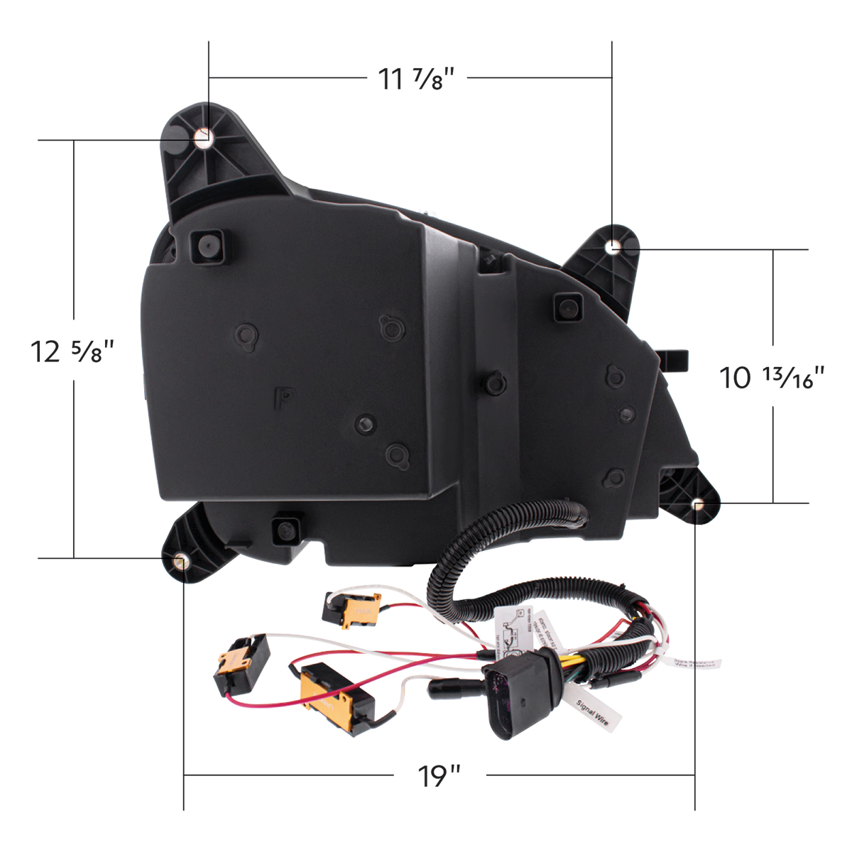 Black LED Headlight W/Sequential LED Turn Signal For Peterbilt 579 (2012-21) & 587 (2010-16) - Passenger - Thumbnail 8