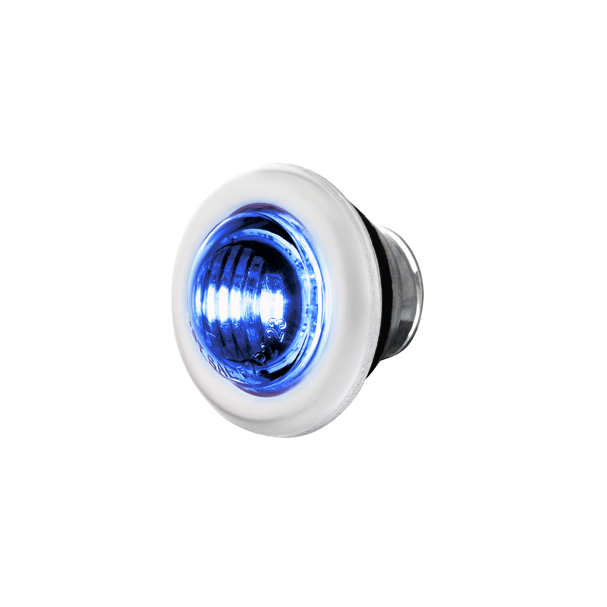 2 LED 3/4" Mini Double Fury Light (Clearance/Marker) - Amber & Blue LED/Clear Lens - Thumbnail 6