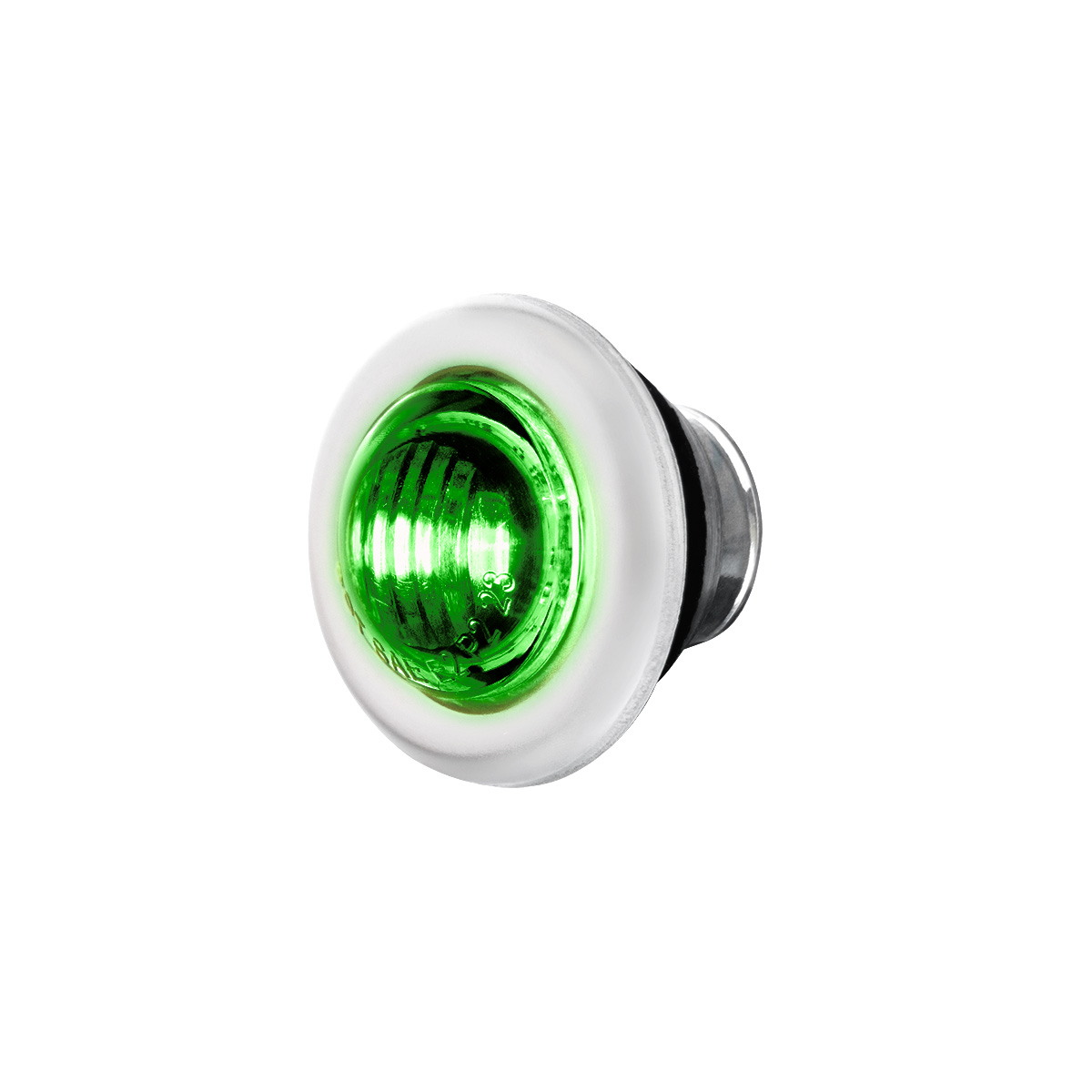 2 LED 3/4" Mini Double Fury Light (Clearance/Marker) - Amber & Green LED/Clear Lens - Thumbnail 6