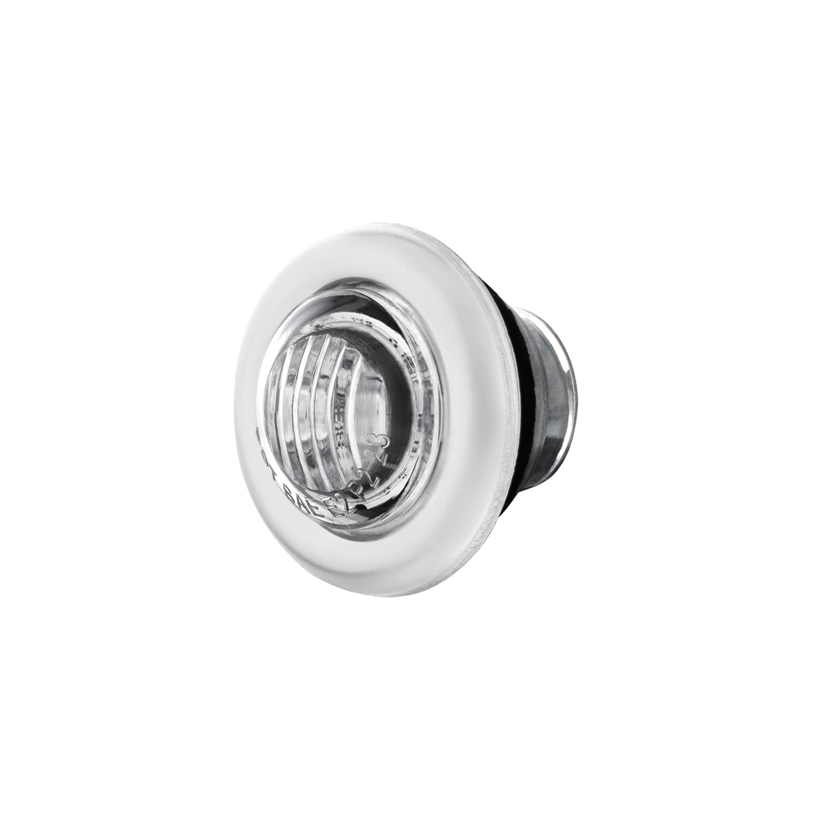 2 LED 3/4" Mini Double Fury Light (Clearance/Marker) - Amber & Green LED/Clear Lens - Thumbnail 7