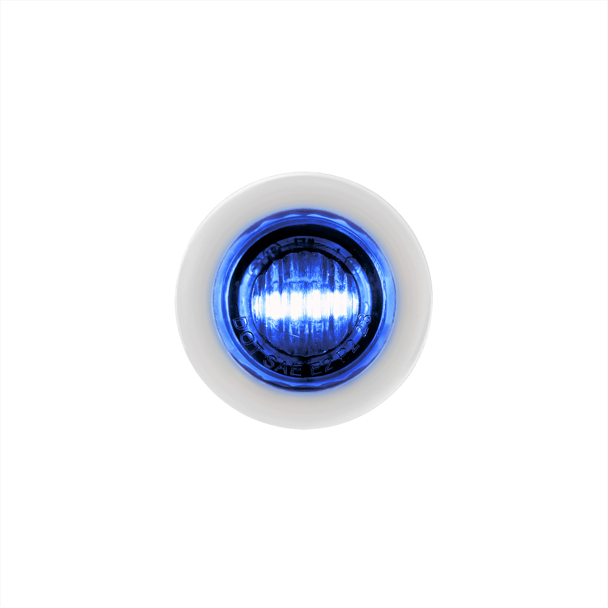 2 LED 3/4" Mini Double Fury Light (Clearance/Marker) - Red & Blue LED/Clear Lens - Thumbnail 3