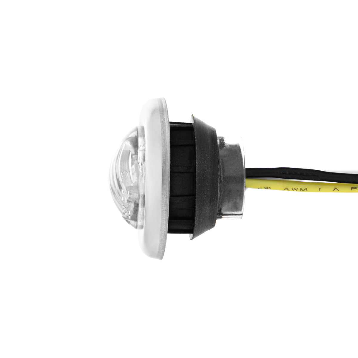 2 LED 3/4" Mini Double Fury Light (Clearance/Marker) - Red & White LED/Clear Lens - Thumbnail 8