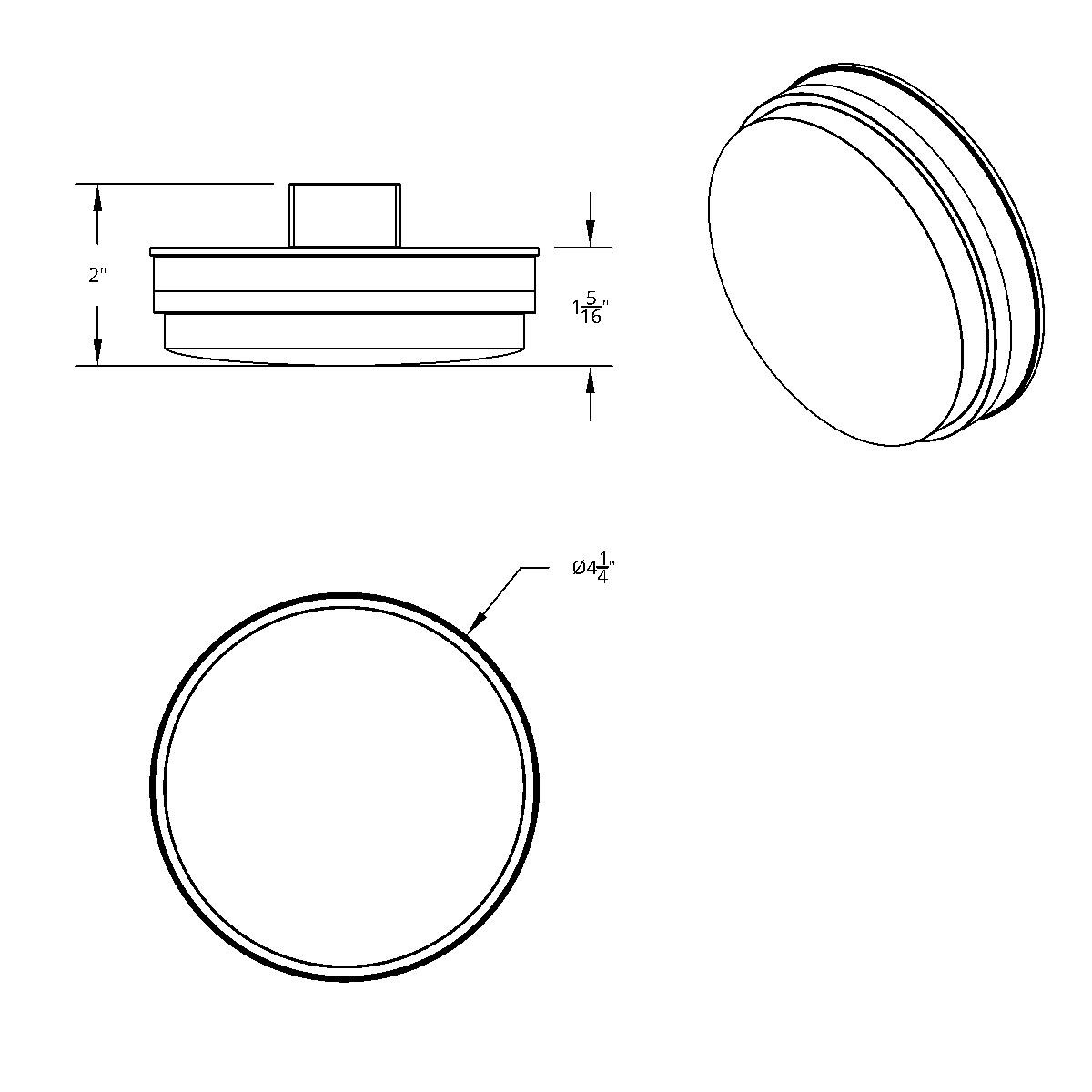19 LED 4" Round Double Fury Light (Stop & Turn) - Red & Amber LED/Clear Lens - Thumbnail 12