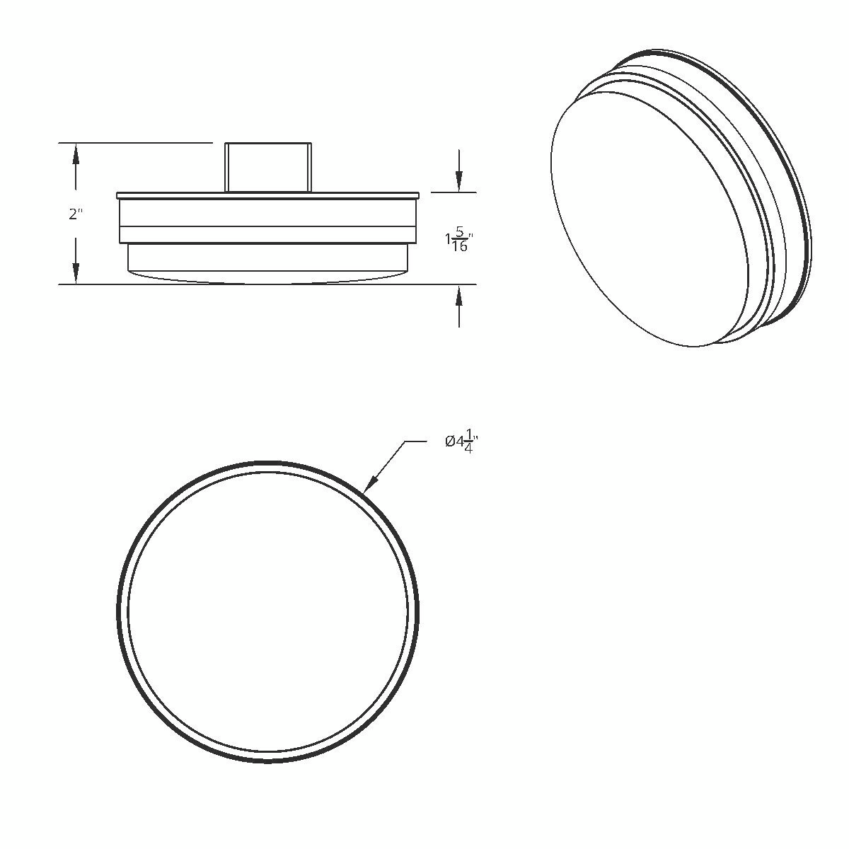 19 LED 4" Round Double Fury Light (Stop & Turn) - Red & White LED/Clear Lens - Thumbnail 12