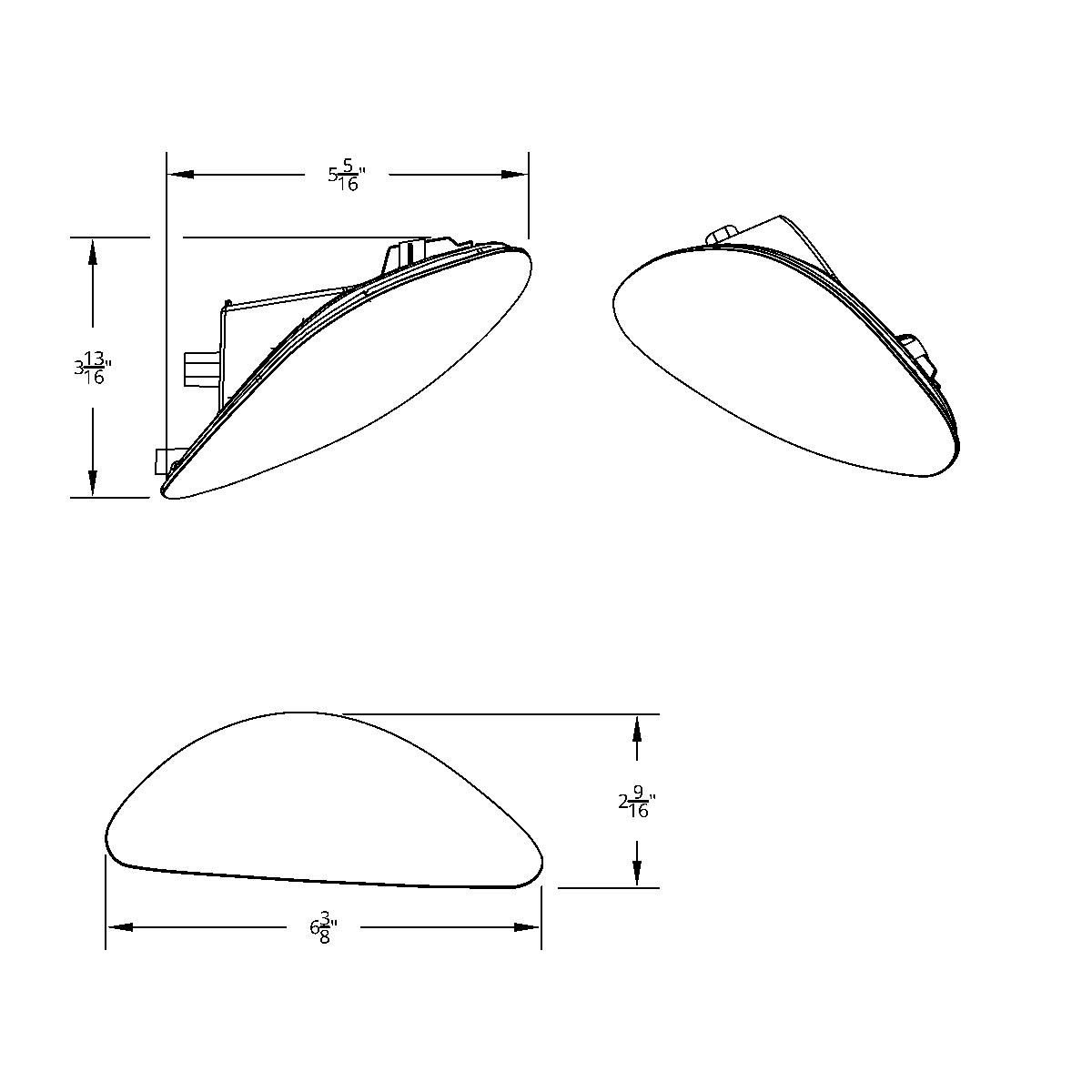 6 LED Rear Facing Turn Signal & Parking Light For IH Durastar (2003-2018) & MV (2019-2022) - Driver - Thumbnail 9