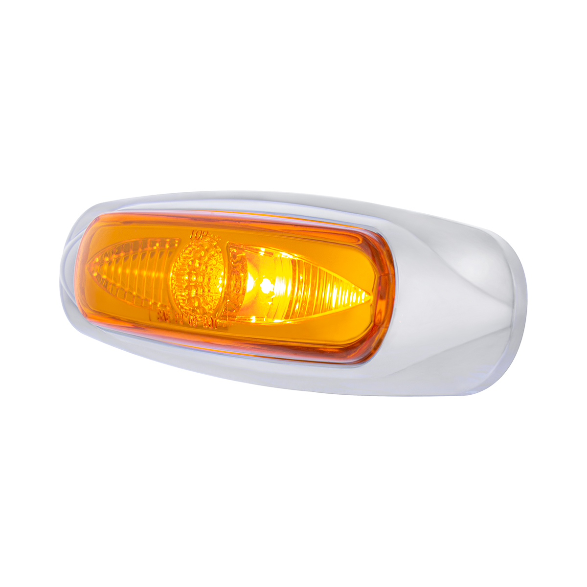 5-3/4" Wide 3 LED ViperEye Light (Clearance/Marker) - Amber LED/Amber Lens - Thumbnail 4
