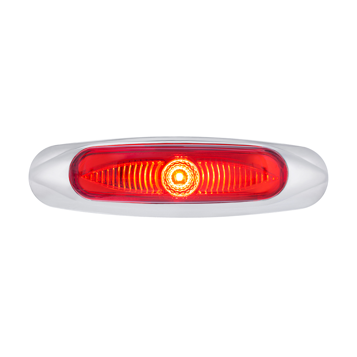 5-3/4" Wide 3 LED ViperEye Light (Clearance/Marker) - Red LED/Red Lens - Thumbnail 2