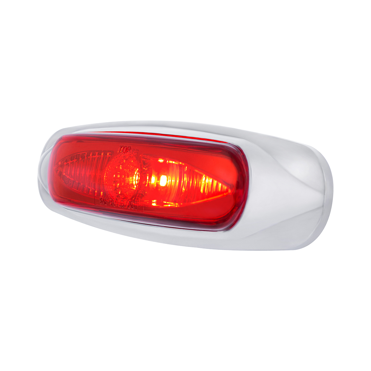 5-3/4" Wide 3 LED ViperEye Light (Clearance/Marker) - Red LED/Red Lens - Thumbnail 4