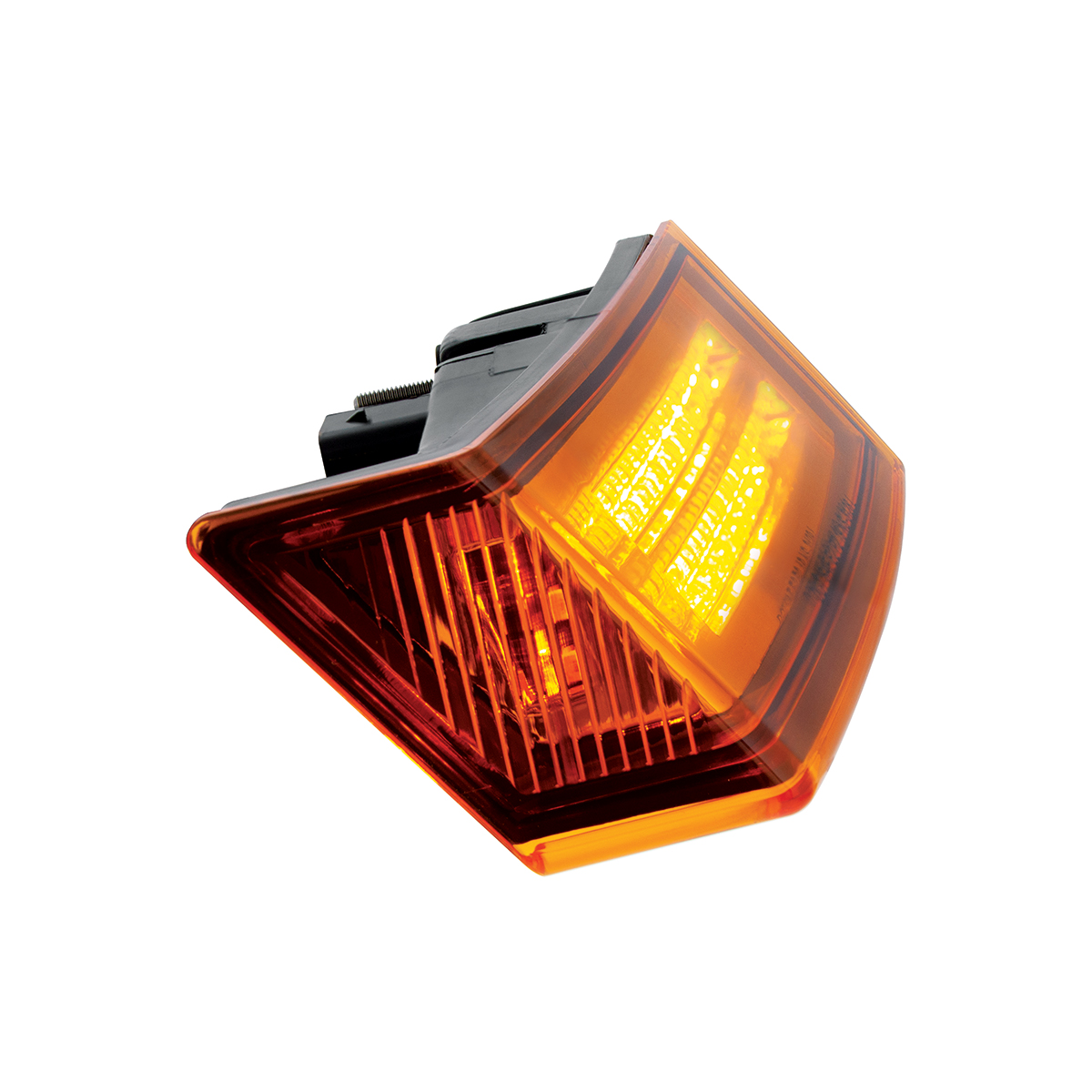 35 LED Sequential Turn Signal Light For 2018-2025 Freightliner Cascadia - Driver - Amber LED/Amber Lens - Thumbnail 5