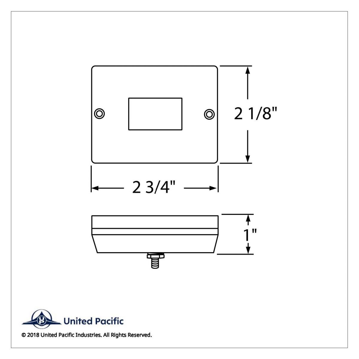 Rectangular Light (Clearance/Marker) With Reflex Lens - Amber Lens - Thumbnail 5