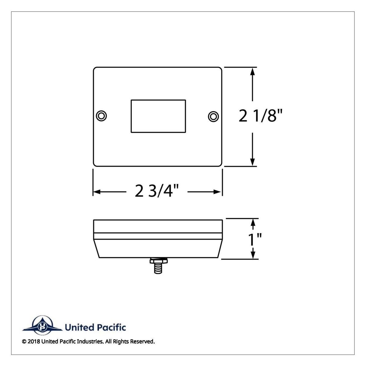 Rectangular Light (Clearance/Marker) With Reflex Lens - Amber Lens - Thumbnail 6